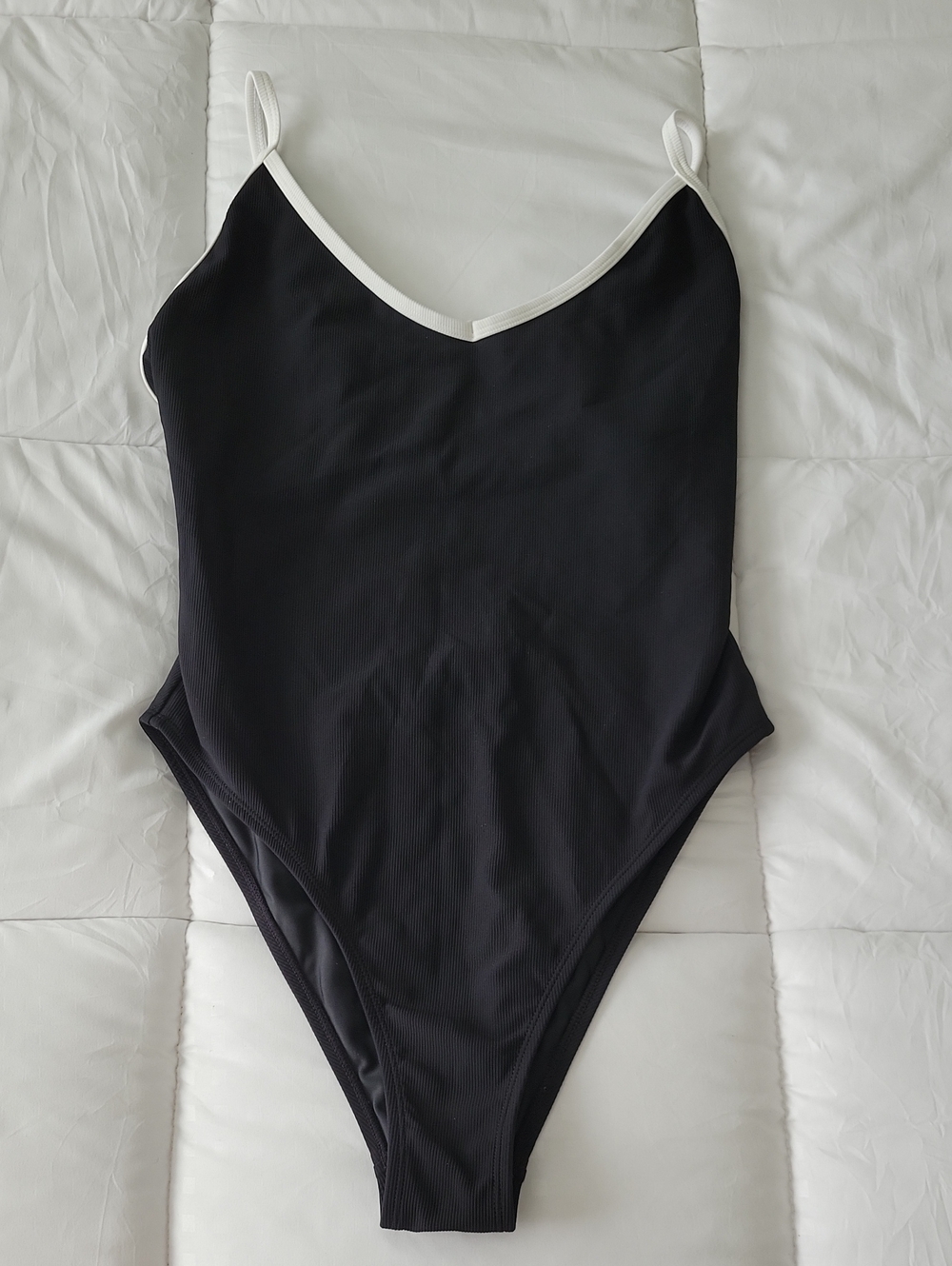 WILO The Label Ribbed One Piece Swimsuit Brazillian Slimming Fully Lined NWOT
